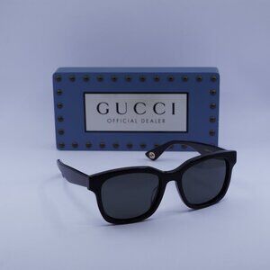 Gucci GG1639SA 001 Square Sunglasses - Black/Grey
